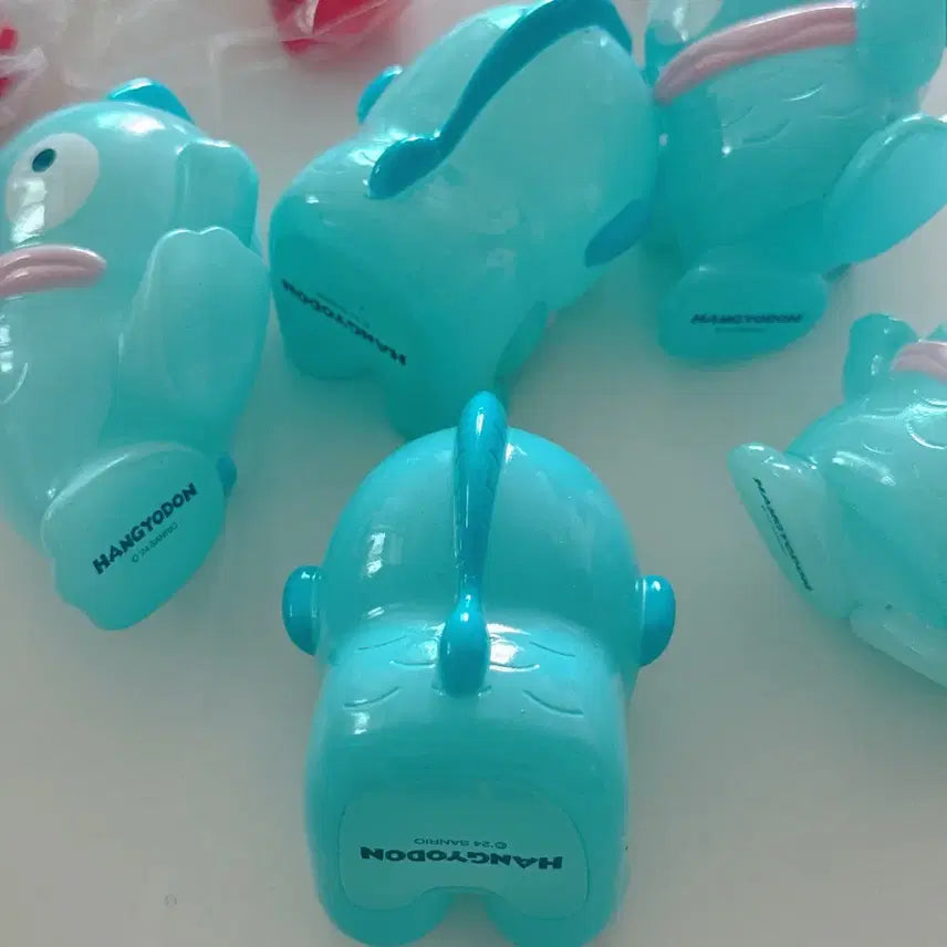 [BUNJANG] Hangyodon Miniso Glow-in-the-Dark Figure Set / 한교동 미니소 야광피규어 5종 일괄