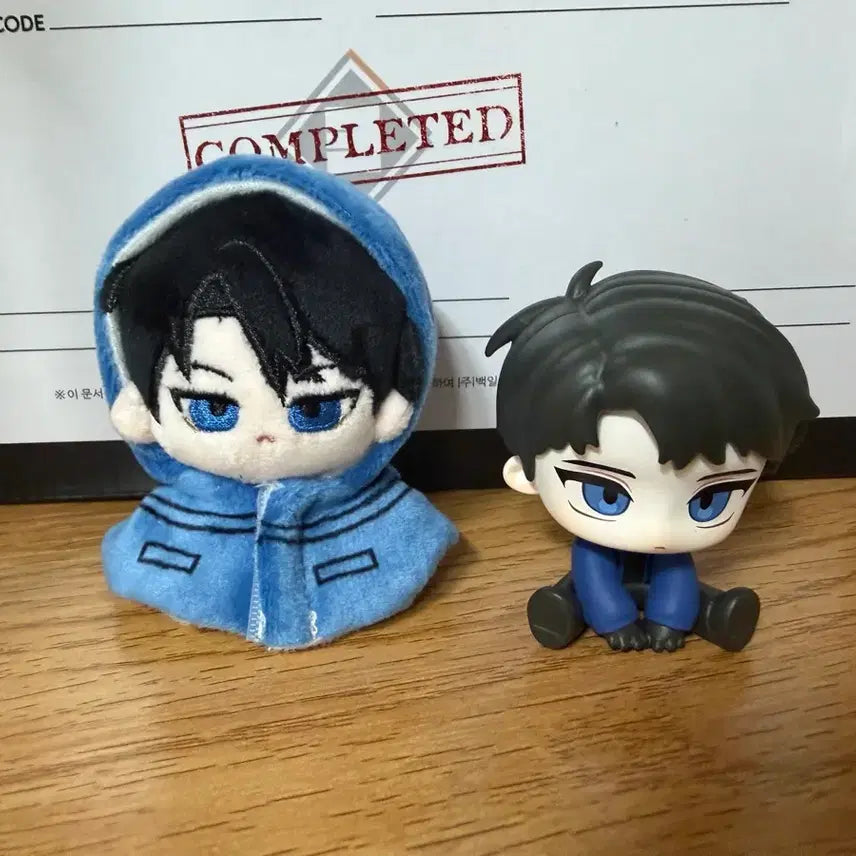 [BUNJANG] GyeDamCheugUn JaeGwan Sitting Figure Plush Set / 괴담출근 재관 피규어 인형