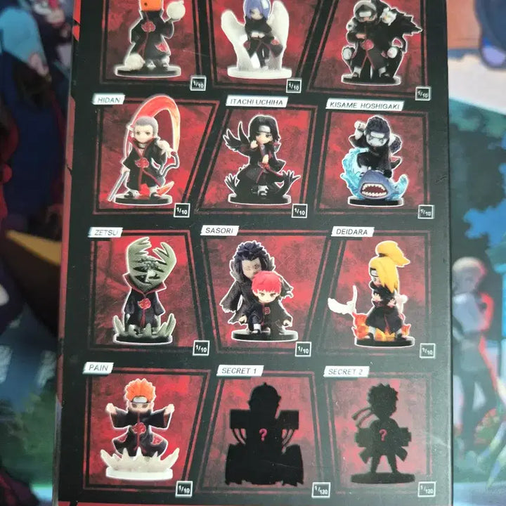 [BUNJANG] Pop Mart Naruto Akatsuki Figure Box (Unsealed) / 팝마트 나루토 아카츠키 피규어