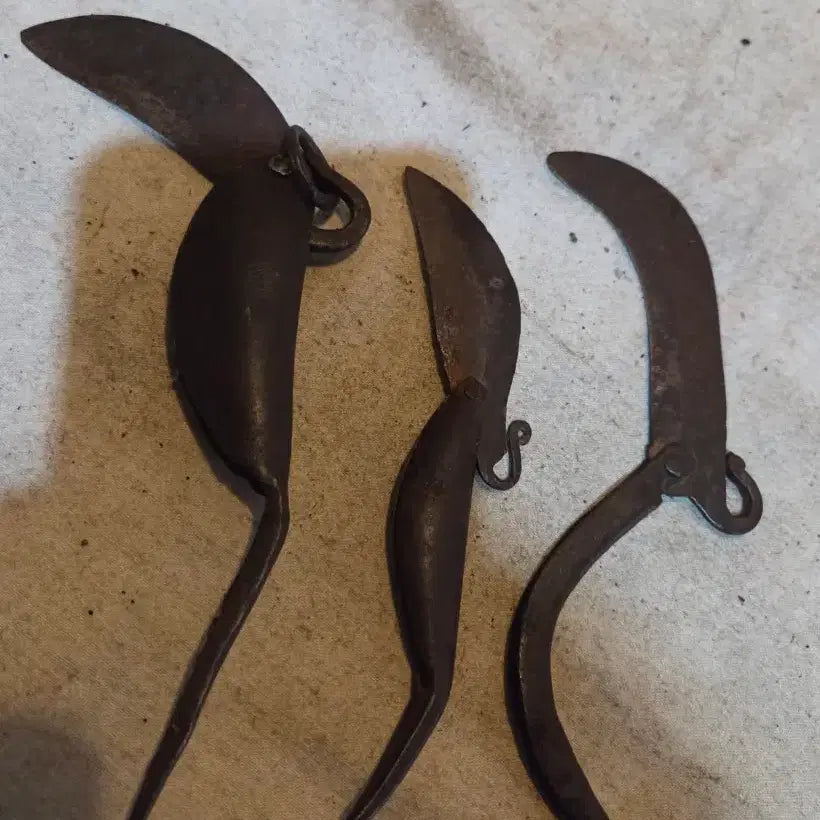 [BUNJANG] 100-Year-Old Cast Iron Sado Set (3 Pieces) / 100년세월의 무쇠 삭도 3점