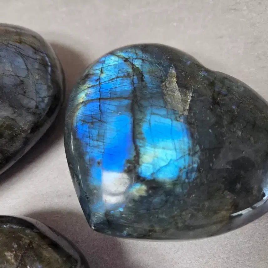 [BUNJANG] Heart Labradorite Raw Stone / 하트 래브라도라이트(라브라도라이트) 원석 5개