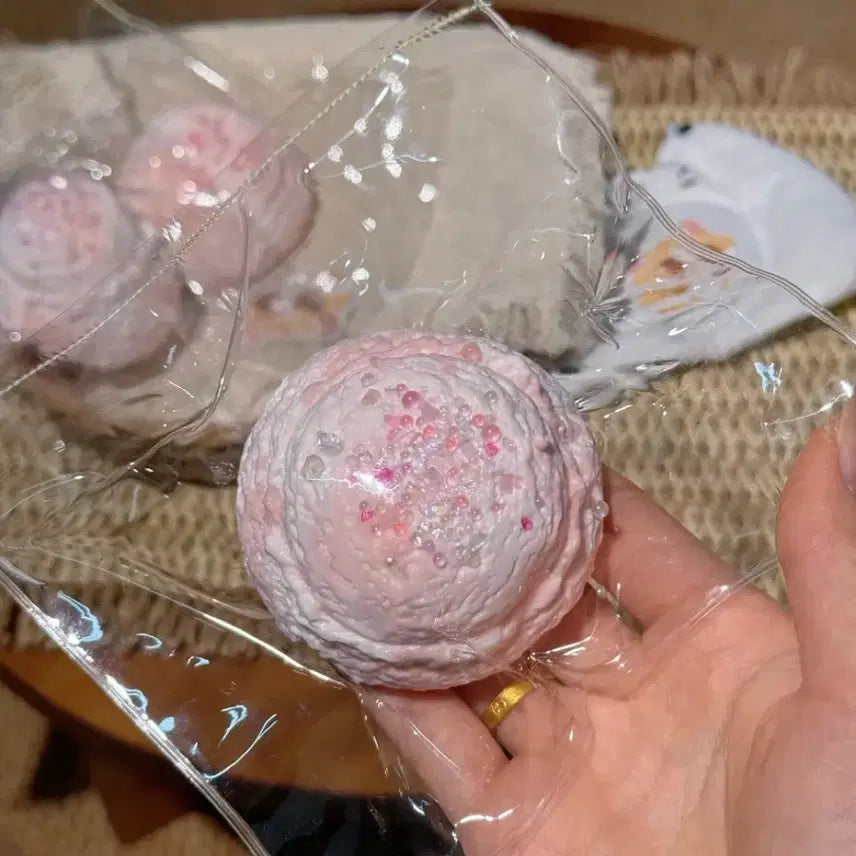 [BUNJANG] Pink Shooting Star Ice Cream Scoop Squishy New / 핑크 슈팅스타 아이스크림 스쿱 말랑이 새상품