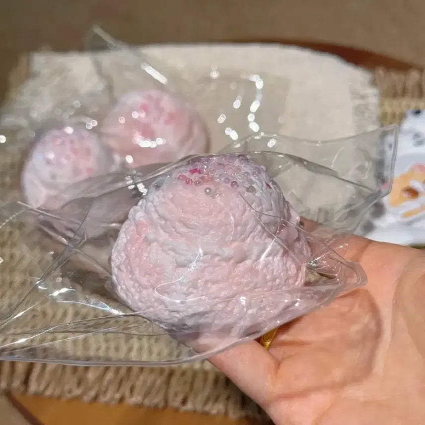 [BUNJANG] Pink Shooting Star Ice Cream Scoop Squishy New / 핑크 슈팅스타 아이스크림 스쿱 말랑이 새상품