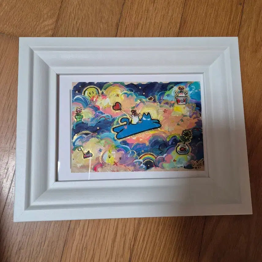 [BUNJANG] Can &amp; Chur Cat Painting Framed Print / [캔앤츄르] 그림 액자