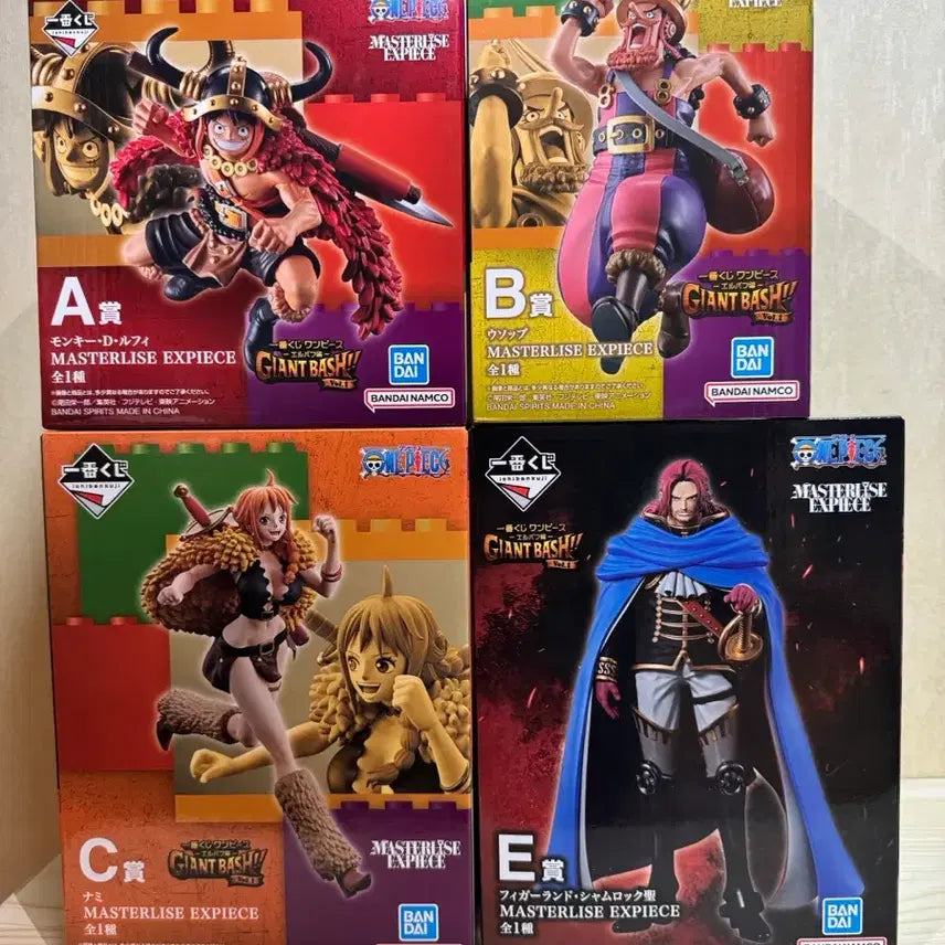 [BUNJANG] One Piece Ichiban Shoji Figure Bundle Set (A, B, C, E Prize) / 미개봉) 원피스 제일복권 엘바프 A상 B상 C상 E상 피규어 일괄