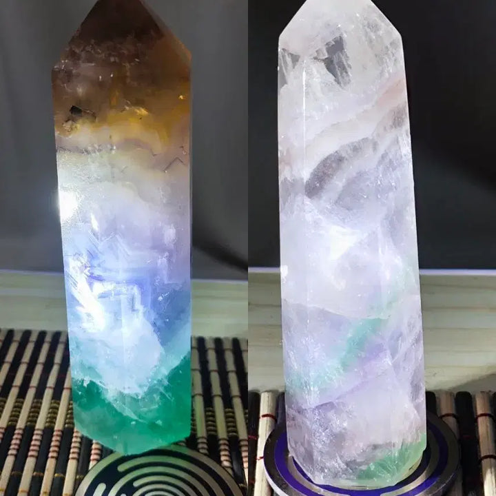 [BUNJANG] Natural Crystal Raw Stone Top Set / 천연 수정 원석 탑 세트 13cm9cm403g91g