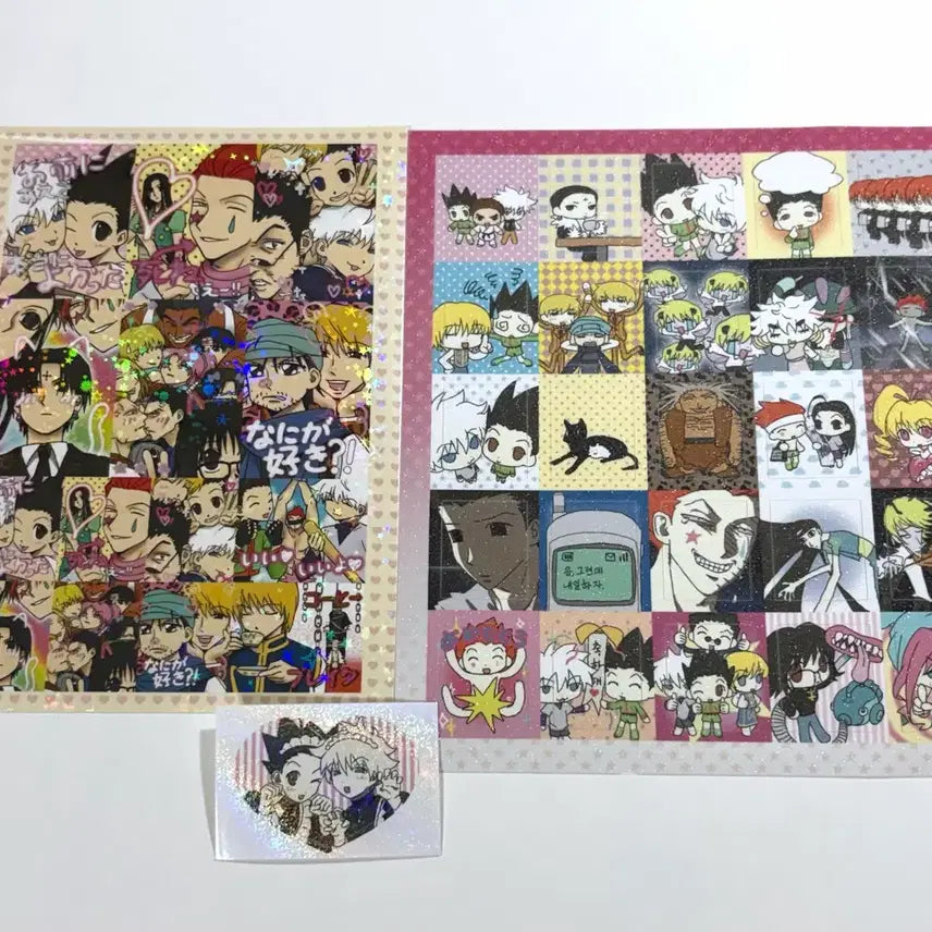 [BUNJANG] Hunter x Hunter Sticker Bundle Set / 일괄) 헌터헌터 만땅님 스티커 미사용 양도