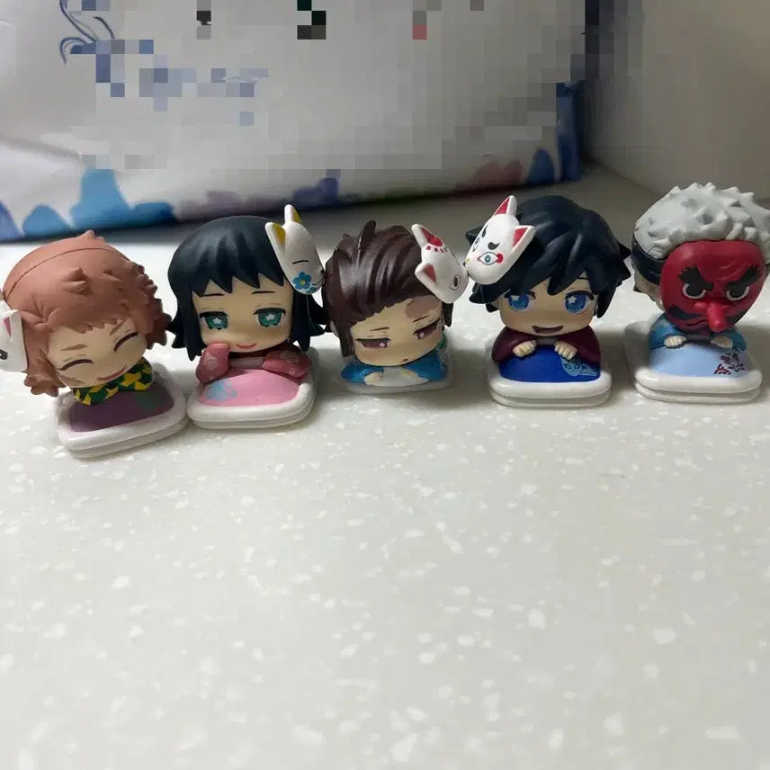 [BUNJANG] Demon Slayer Onemutan Figure Set (Series 4, 5 Types) / 귀멸의 칼날 가챠 오네무탄 피규어 4탄 (5종세트)