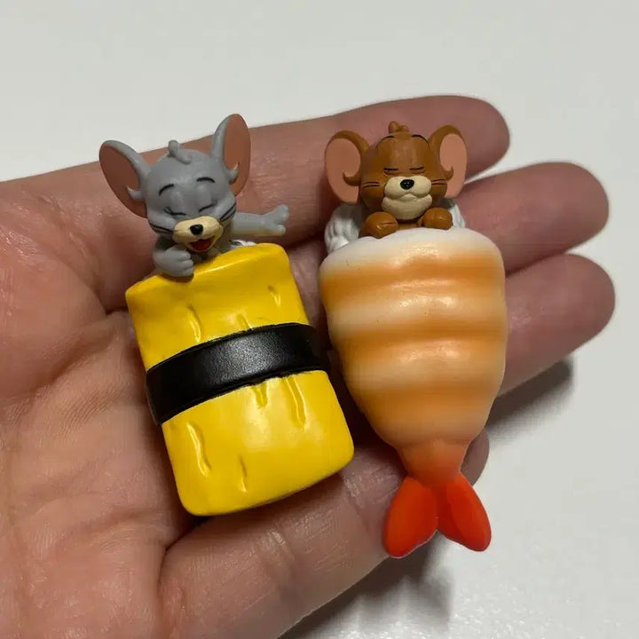 [BUNJANG] Tom and Jerry Sushi Gacha Figure Set / 톰과 제리 초밥 가챠