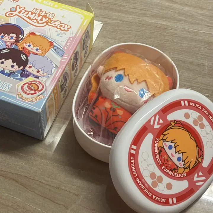 [BUNJANG] Evangelion Lunchbox, Plush, and Card Set / 에반게리온 도시락통, 봉제인형, 카드