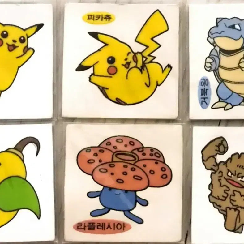 [BUNJANG] 1999 Pokemon Old Version Sticker Set / 99년도 포켓몬 구버전 띠부씰 판매