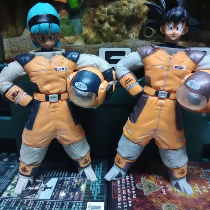 [BUNJANG] Dragon Ball Son Goku &amp; Bulma Figure Set / 드래곤볼 피규어 손오공 &amp; 부르마