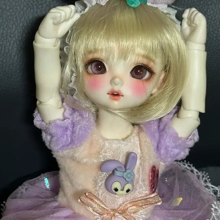 [BUNJANG] Chicabi Bebe Milk Purple Doll / 치카비 베베 밀크 보라