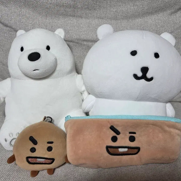 [BUNJANG] Nongdamgom x BT21 Collaboration Plush Dolls Bundle Set / 농담곰x BT21 x 인형 일괄