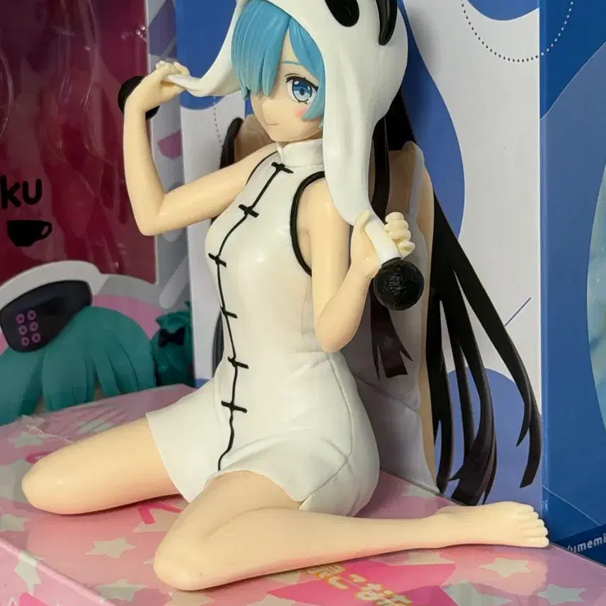 [BUNJANG] Re:Zero Rem Panda Ver. Anime Figure / 리제로 렘 판다 피규어 미소녀 피규어