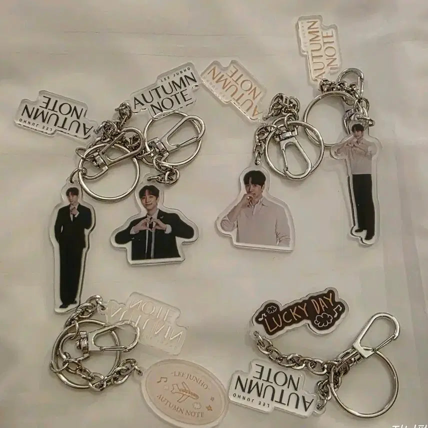 [BUNJANG] 2PM Junho AUTUMN NOTE Acrylic Keyring Set / 준호 AUTUMN NOTE 랜덤 아크릴 키링 6개 드볼