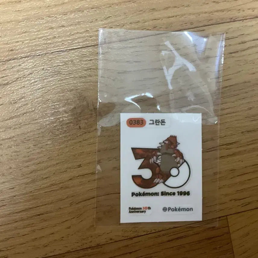 [BUNJANG] Pokemon 30th Anniversary Groudon Sticker / 포켓몬 그란돈 30주년 띠부씰