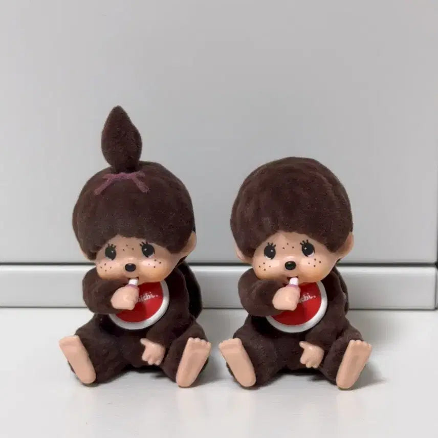 [BUNJANG] Monchhichi Velvet Figure Set / 몬치치 벨벳 피규어 세트