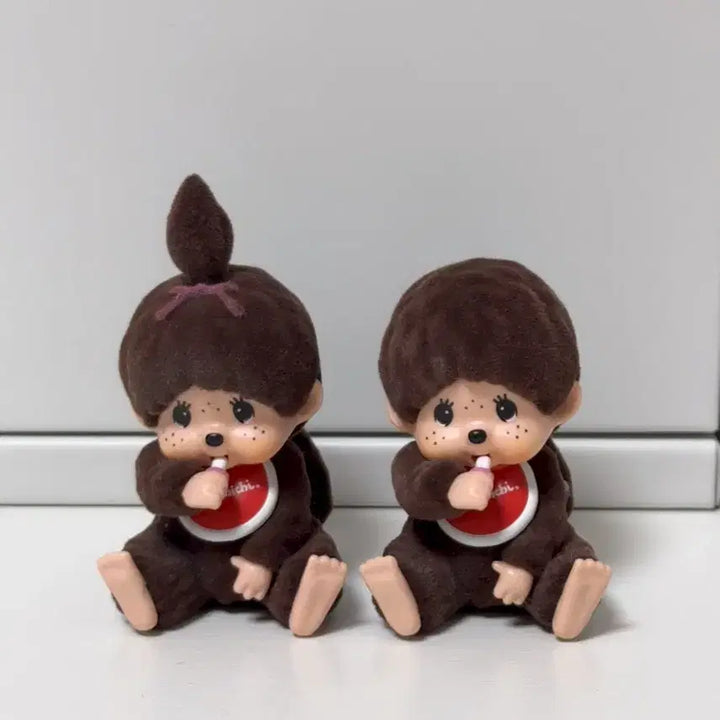 [BUNJANG] Monchhichi Velvet Figure Set / 몬치치 벨벳 피규어 세트