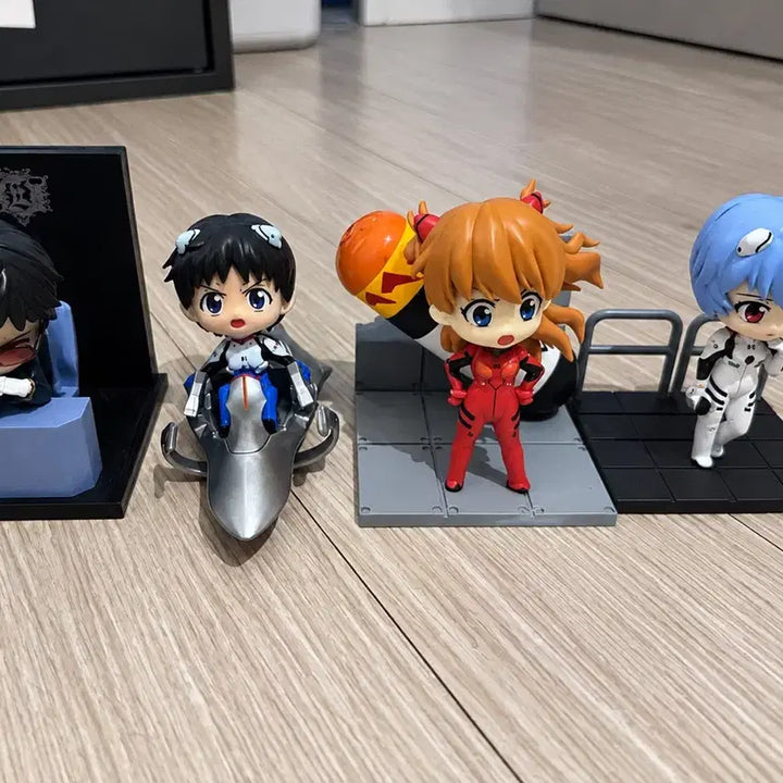 [BUNJANG] Re-Ment Evangelion Desktop Set 4 Types Bundle Set / 에반게리온 리멘트 데스크탑 4종 일괄