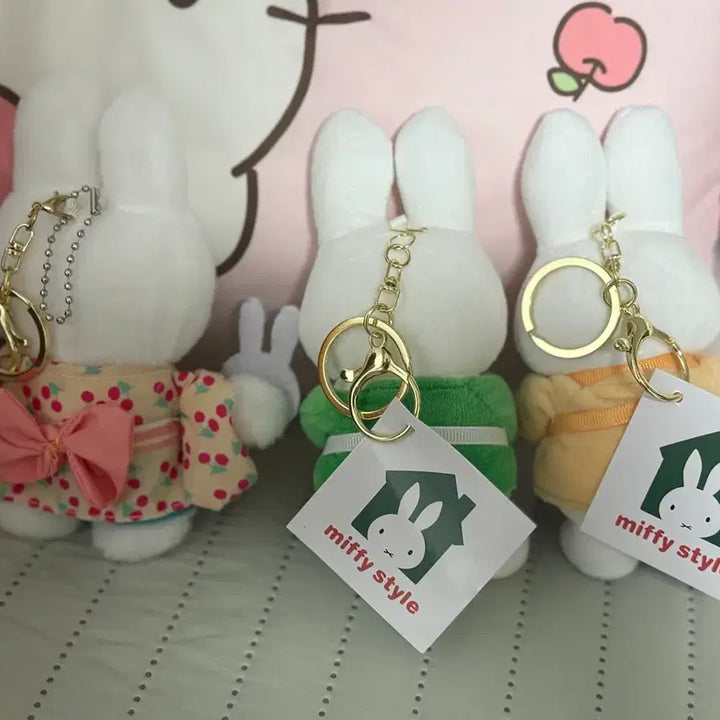 [BUNJANG] Miffy Doll Keyring Set (3 Types) / 미피 인형키링 3종세트 새상품