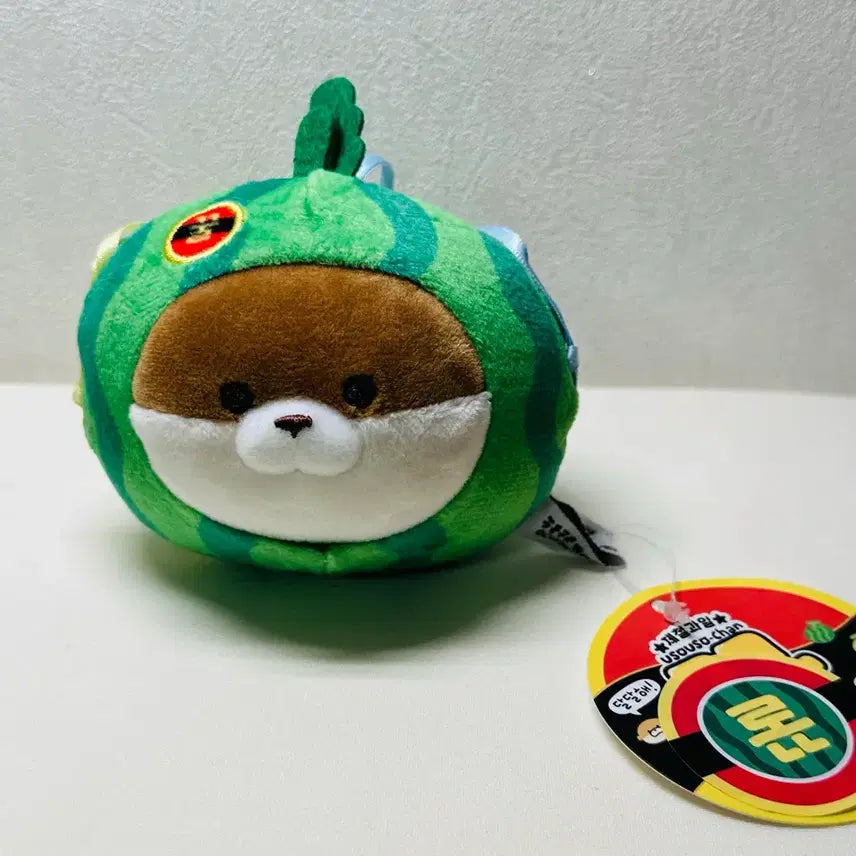 [BUNJANG] Usousochan Watermelon Fruit Plush Keychain / 수박 우소우소짱 제철과일 우소우소짱 인형 키링