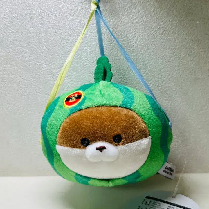[BUNJANG] Usousochan Watermelon Fruit Plush Keychain / 수박 우소우소짱 제철과일 우소우소짱 인형 키링