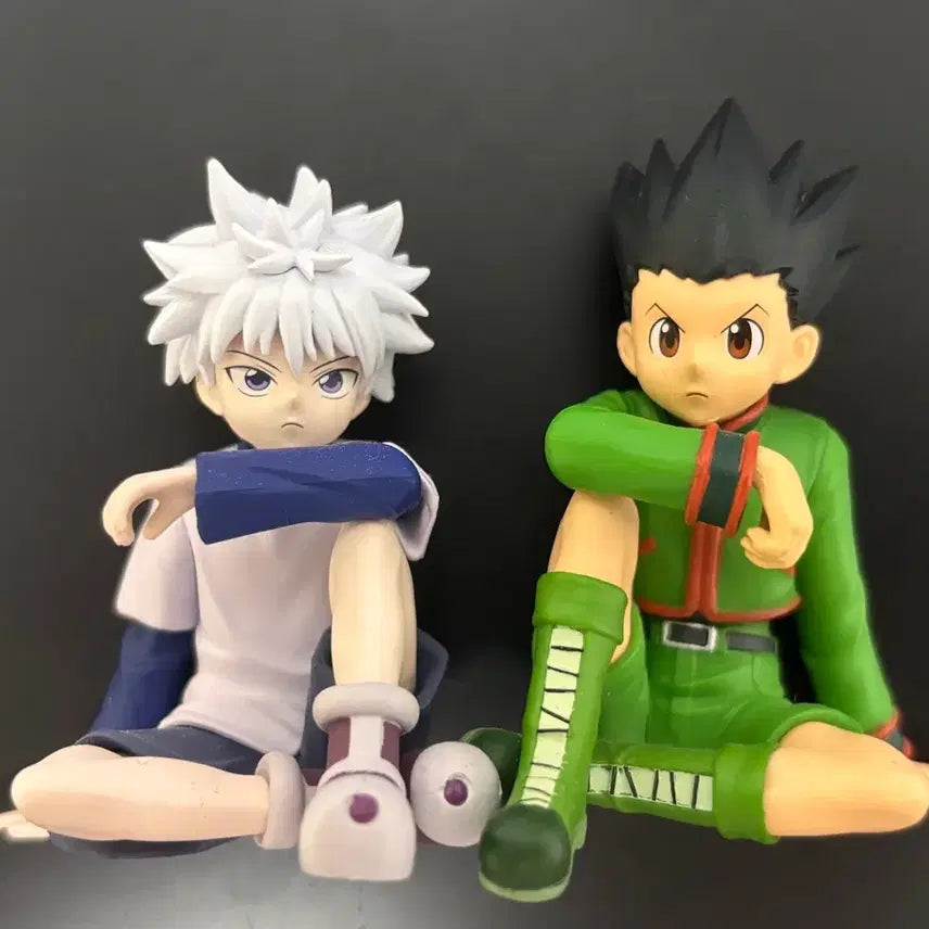 [BUNJANG] Hunter x Hunter Suwaraseta KAI Chibi Figure Bundle Set - Gon &amp; Killua / 헌터헌터 스와라세타이 리얼 곤 키르아 일괄 판매