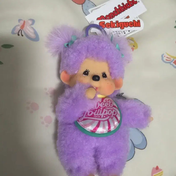 [BUNJANG] Monchhichi Lollipop Lavender Plush / 몬치치 롤리팝 라벤더색상