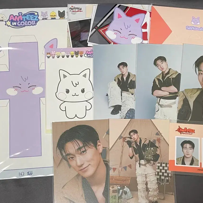 [BUNJANG] ATEEZ Choi San Photocard Set Bundle Set / 일괄)에이티즈 최산 포토세트 산덕이 애니티즈 특전