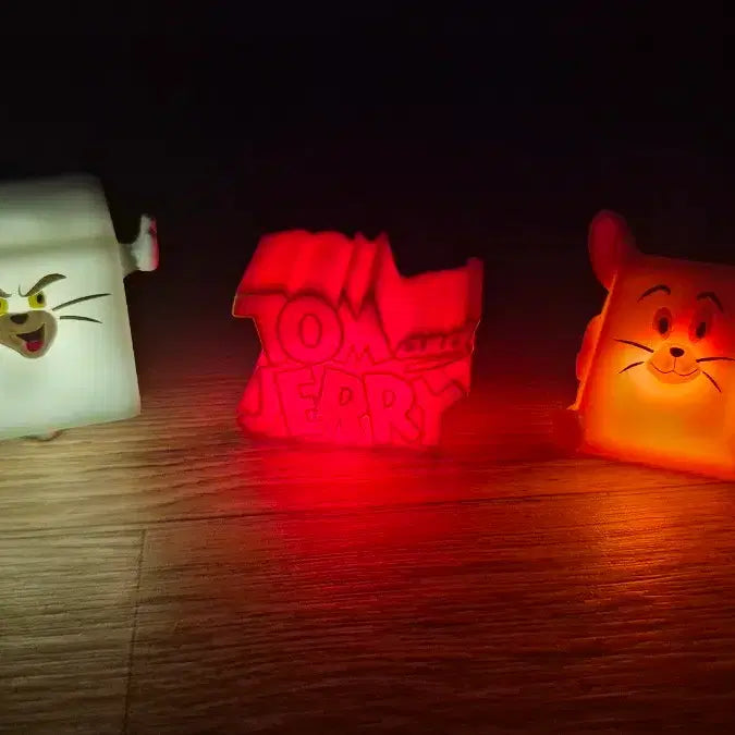 [BUNJANG] Tom and Jerry Lighting Gachapon Figure Set / 일본 톰과제리 조명 피규어