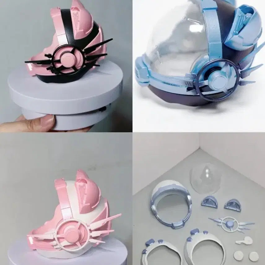[BUNJANG] Wanhua Studio Mechanic Cat Helmet &amp; Outfit Set for MDD/MSD/SD Dolls / MDD MSD SD 메카닉 고양이 네코 헬멧 의상 옷 물품 판매