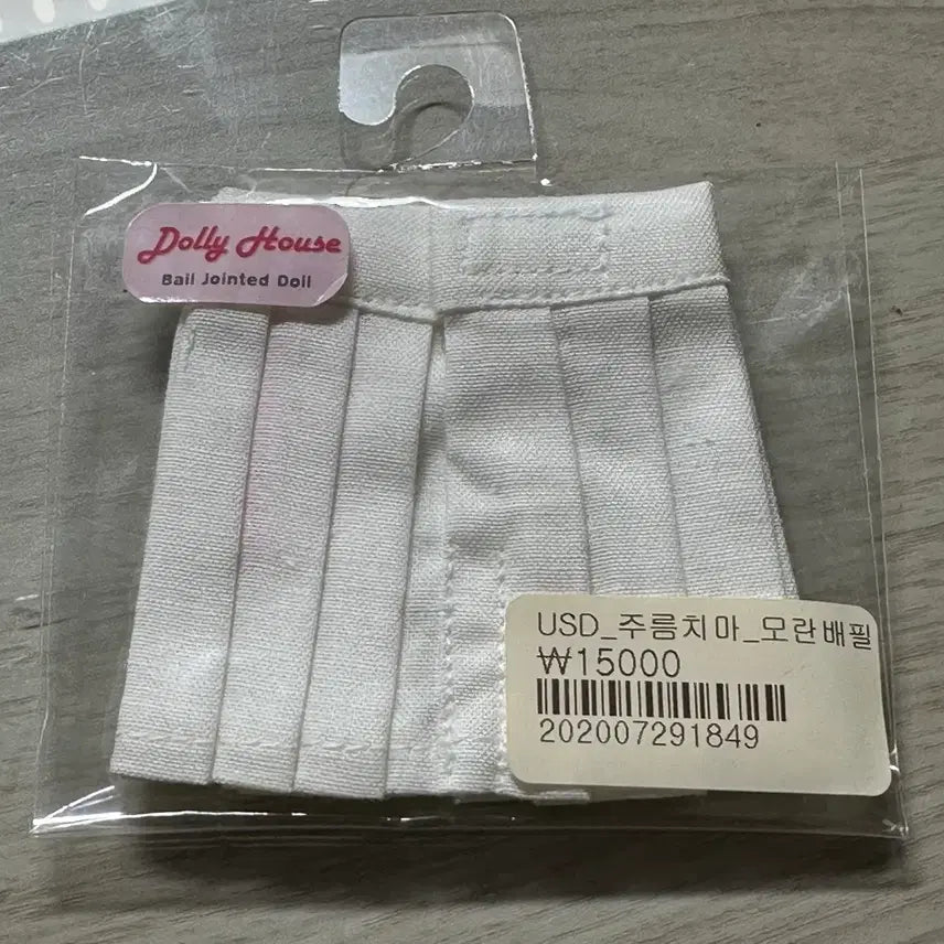 [BUNJANG] USD Size Pleated Skirt with Traditional Korean Pattern (Moranbaefil) / 구체관절인형 usd 주름치마 모란배필