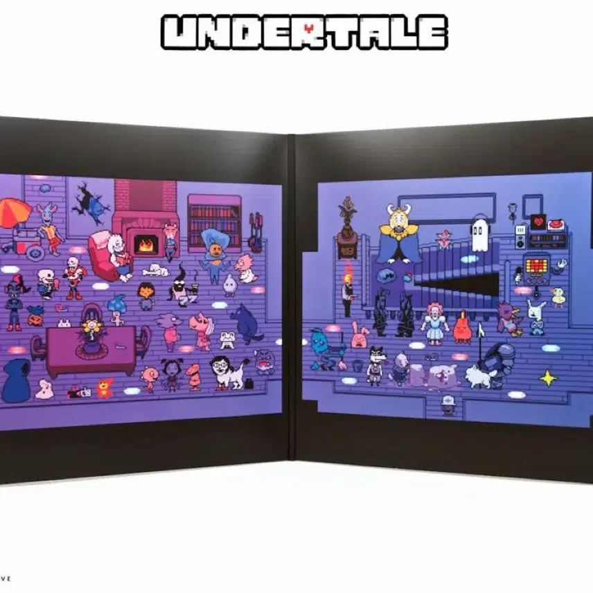 [BUNJANG] Undertale Limited Edition Vinyl 2LP (Blue/Red) / 언더테일 한정판 바이닐 블루/레드 2LP