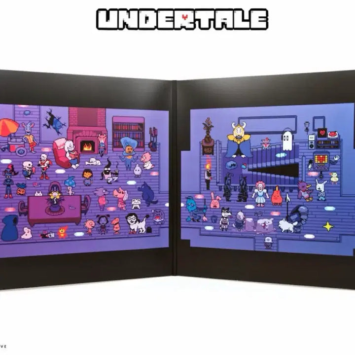 [BUNJANG] Undertale Limited Edition Vinyl 2LP (Blue/Red) / 언더테일 한정판 바이닐 블루/레드 2LP