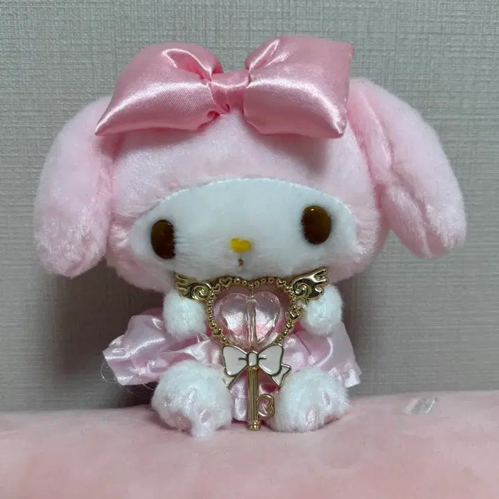 [BUNJANG] My Melody Heart Key Mascot Plush / 마이멜로디 하트열쇠 마스코트 인형