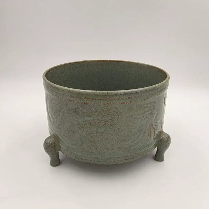 [BUNJANG] Bronze Tripod Incense Burner with Phoenix Design / 여요봉황문삼족향로