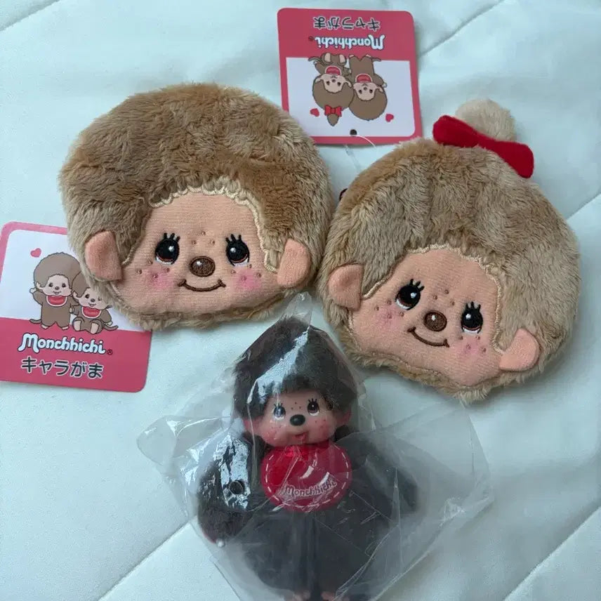 [BUNJANG] Monchhichi Gamaguchi Coin Purse &amp; Mini SS Boy Set / [세트] 몬치치 가마구치 동전지갑, 미니 ss 보이