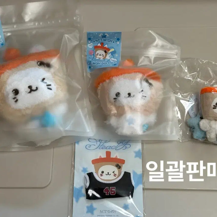 [BUNJANG] NCT WISH Yushi Bubble Cat Wish Doll Bundle Set / 일괄) 엔시티위시 유우시 버블냥 위시돌 포켓위시돌 팬라이트키링 유니폼