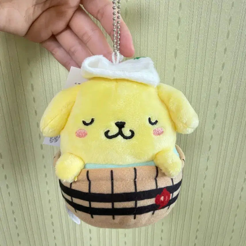 [BUNJANG] Sanrio Pompompurin Bathing Doll Keychain (Japan Authentic) / 목욕 폼폼푸린 인형키링(일본정품/새상품)