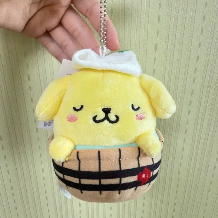 [BUNJANG] Sanrio Pompompurin Bathing Doll Keychain (Japan Authentic) / 목욕 폼폼푸린 인형키링(일본정품/새상품)