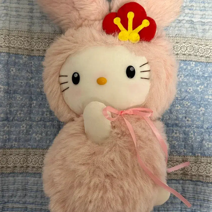 [BUNJANG] Vintage Kitty Rabbit Large Plush / 고전 키티 우사기 토끼 눈토끼 대형 키티 인형
