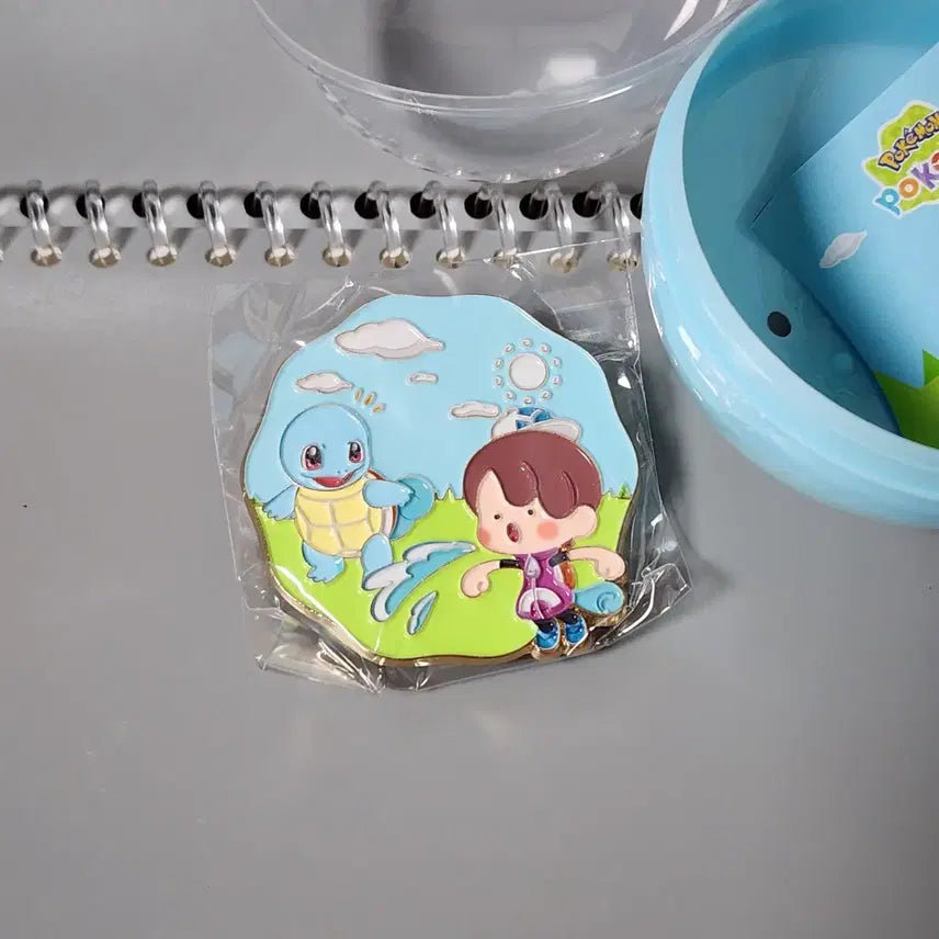 [BUNJANG] Pokopia Capsule Gacha Metal Badge - Squirtle / 포코피아 캡슐 가챠 메탈 뱃지 - 꼬부기