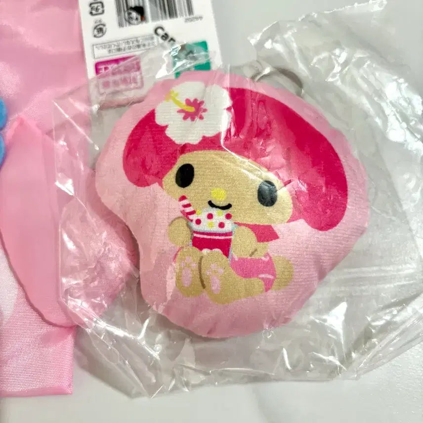 [BUNJANG] Sanrio My Melody Pouch &amp; Keychain Set / 산리오 마이멜로디 조이개 파우치 + 키링 세트