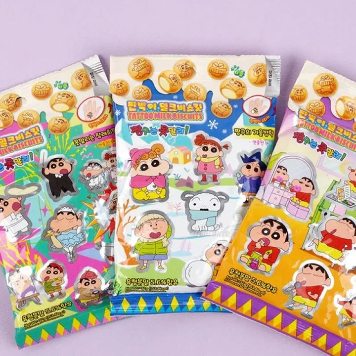 [BUNJANG] Crayon Shin-chan Old Snack Tattoo Stickers / 짱구 옛날 과자 판박이 스티커