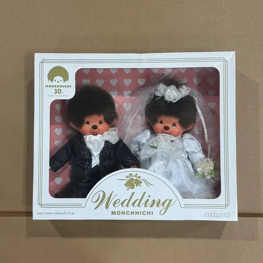 [BUNJANG] Monchhichi Wedding 30th Anniversary Doll / 몬치치 웨딩 30주년