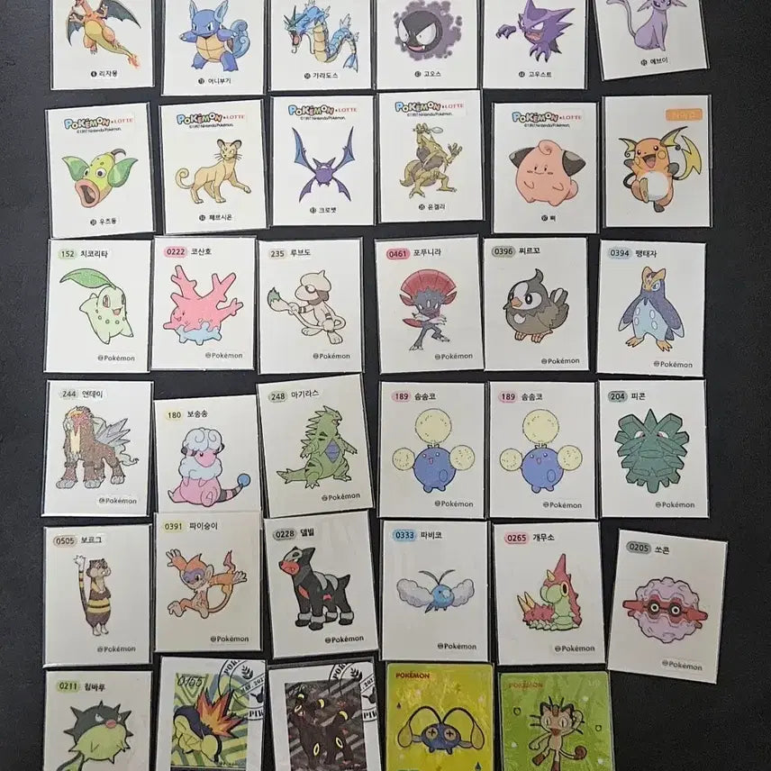 [BUNJANG] Pokemon Lotteria Seal Season 2 Bundle Set / 포켓몬 롯데리아 띠부 띠부씰 시즌2 등