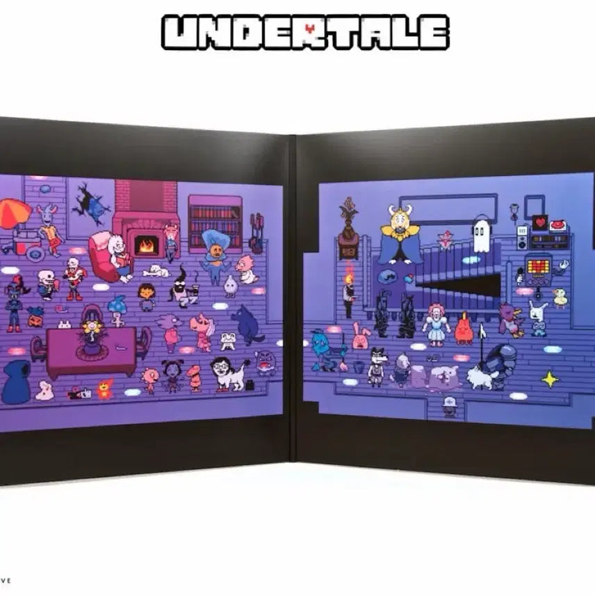 [BUNJANG] Undertale Limited Edition Vinyl LP Blue/Red / 언더테일 한정판 바이닐 양면 LP 블루/레드