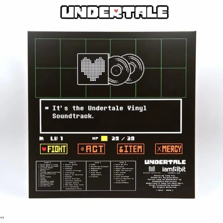 [BUNJANG] Undertale Limited Edition Vinyl LP Blue/Red / 언더테일 한정판 바이닐 양면 LP 블루/레드