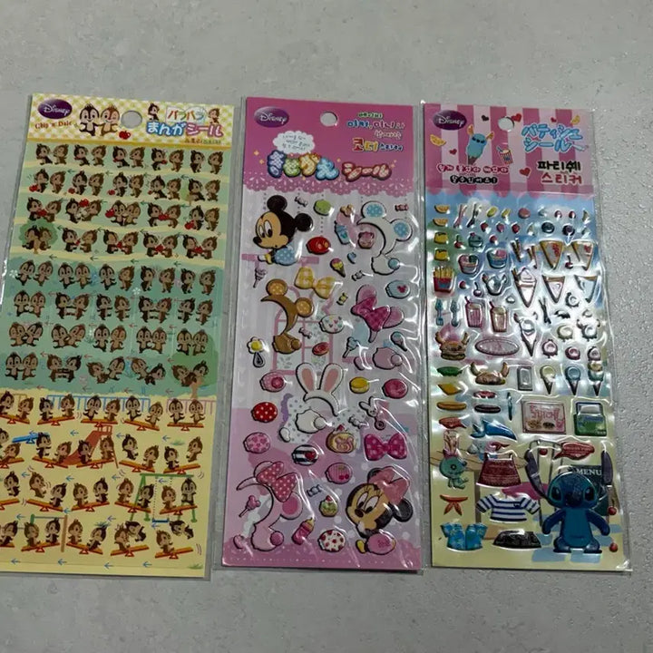 [BUNJANG] Disney Classic Stickers Bundle (3 Pieces) / 디즈니 고전스티커 3장 일괄 판매